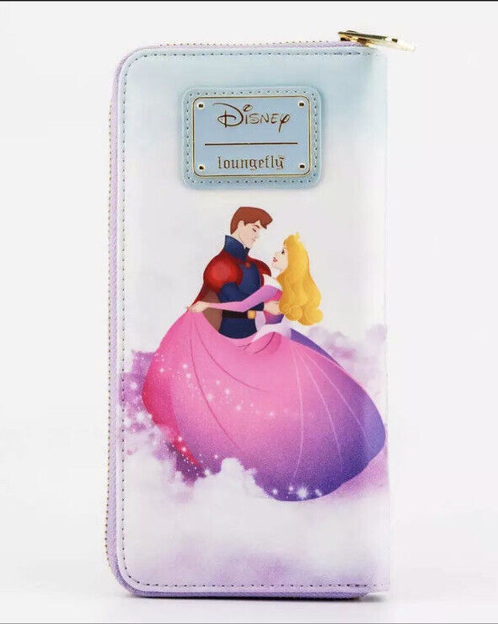 Loungefly Disney Princess Sleeping Beauty Wallet Castle Scene Zippered NWT